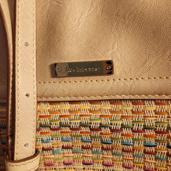 Liz Claiborne Tan and Multicolor Crossbody Bag - Picture 3 of 11